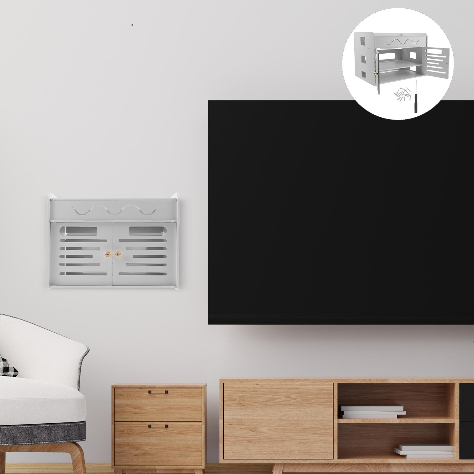 3-Layer WiFi Router Storage Bo - Food Storage Rack recension och pris