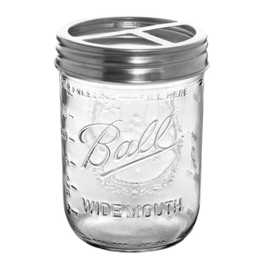 Toothbrush Holder for Bathroom - Mason Jar Wide Mouth recension och pris