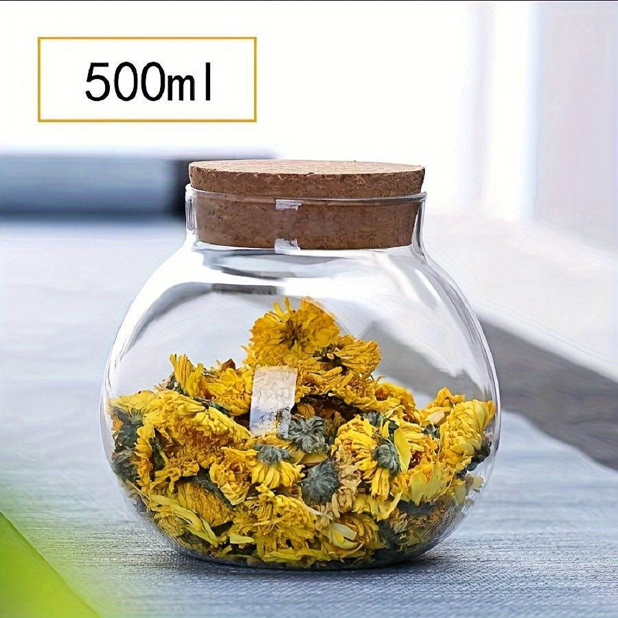 500ML Clear Glass Storage Cani - Food Storage Glass Container Set recension och pris