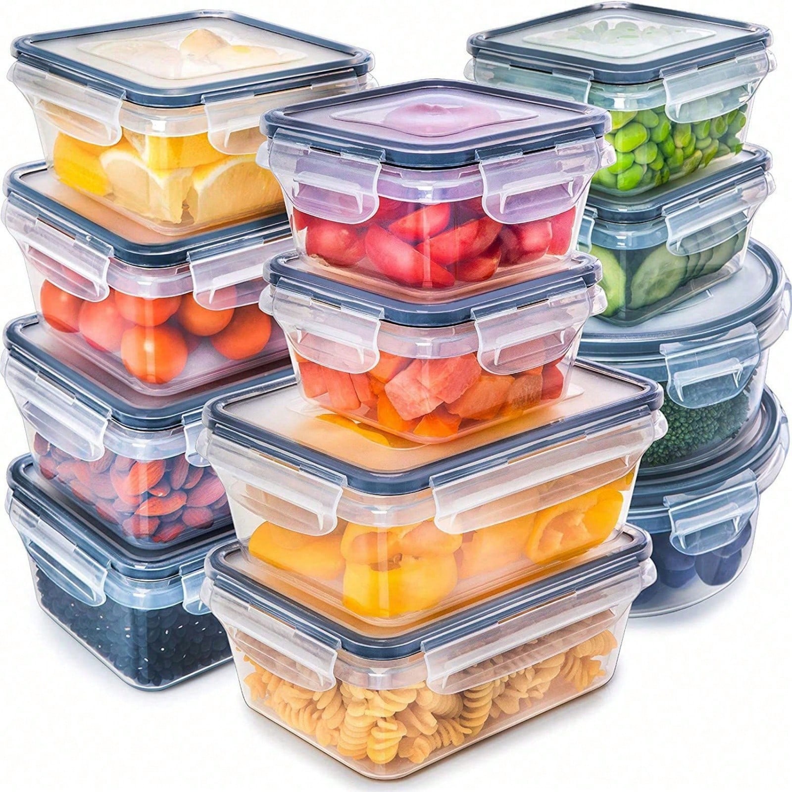12 Plastic Sealed Food Storage - Food Storage Lunch Box recension och pris