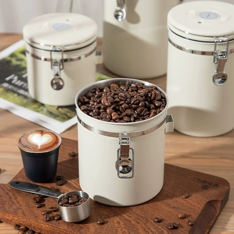 304 Stainless Steel Coffee Bea - Food Storage With Scoop recension och pris