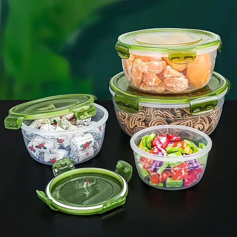 4 Plastic Food Storage Contain - Food Storage Lunch Box recension och pris
