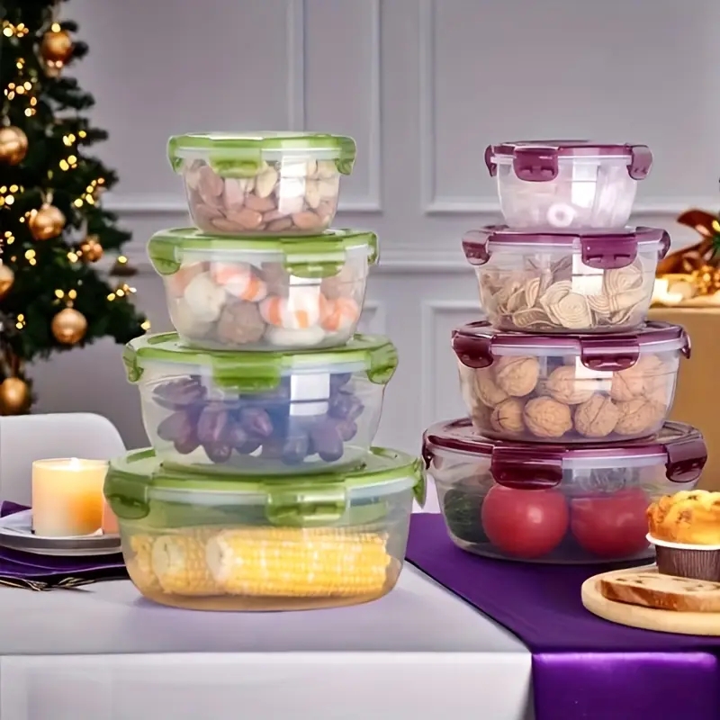 4 Plastic Food Storage Contain - Food Storage Lunch Box recension och pris