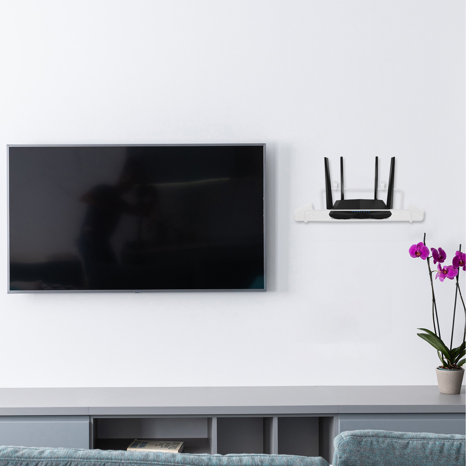 Wall Mount Router Storage Rack - Food Storage Rack recension och pris