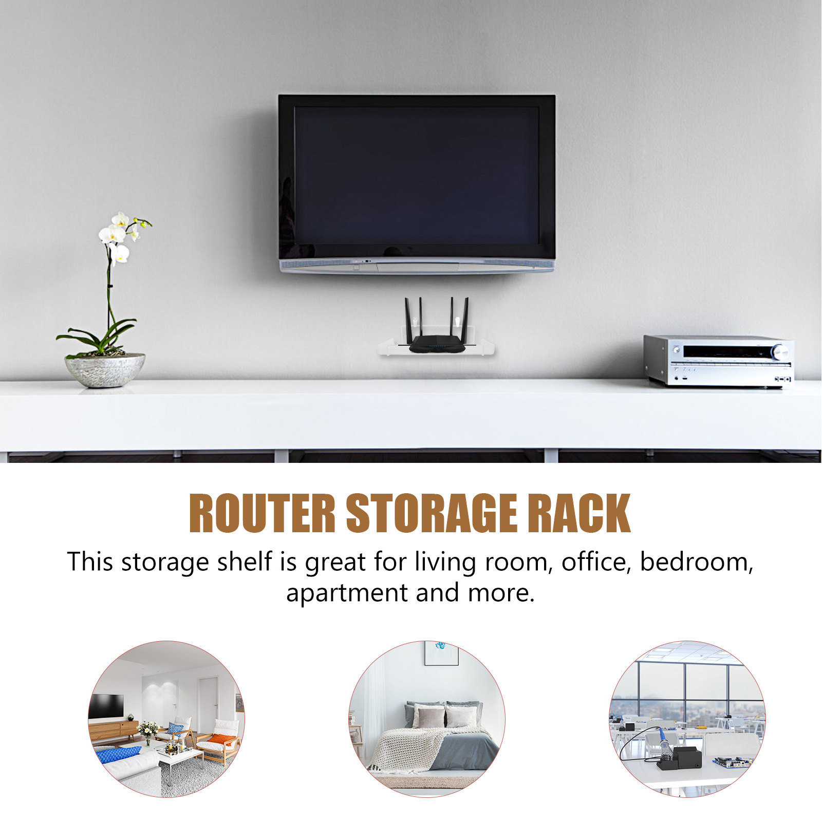 Wall Mount Router Storage Rack - Food Storage Rack recension och pris