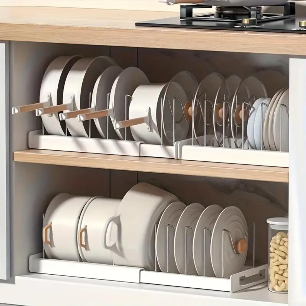 Expandable Kitchen Pot Pan Org - Food Storage Kitchen Cabinet recension och pris