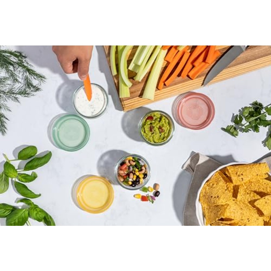 Color Lock Glass Meal Prep Set - Food Storage With Lock recension och pris