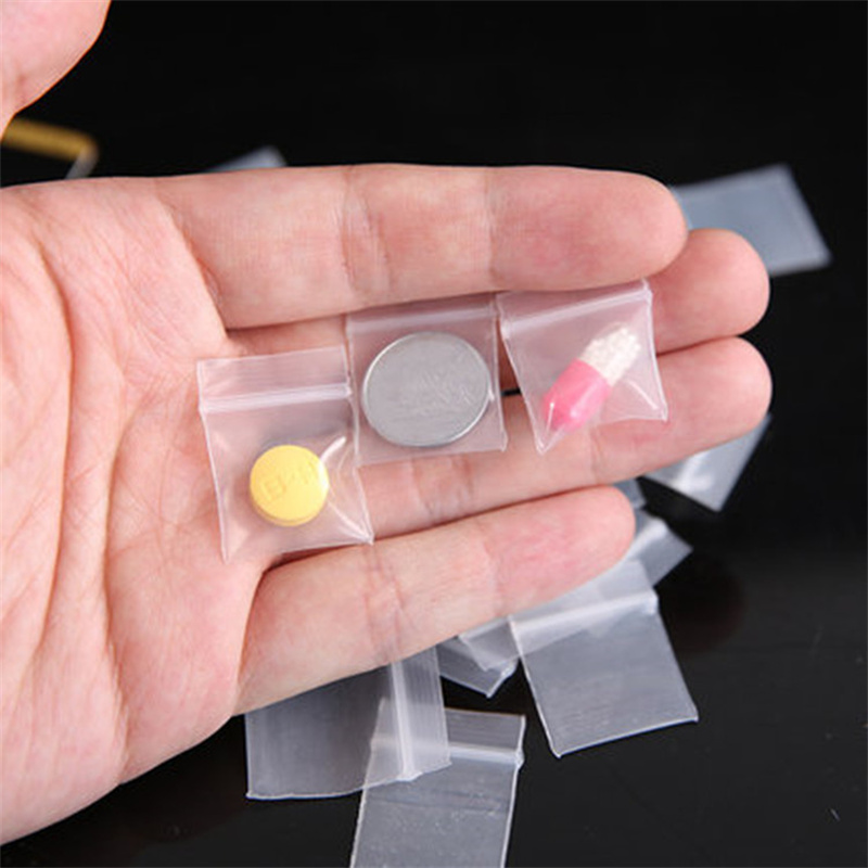 100Pieces Transparent Mini Sma - Food Storage With Lock recension och pris