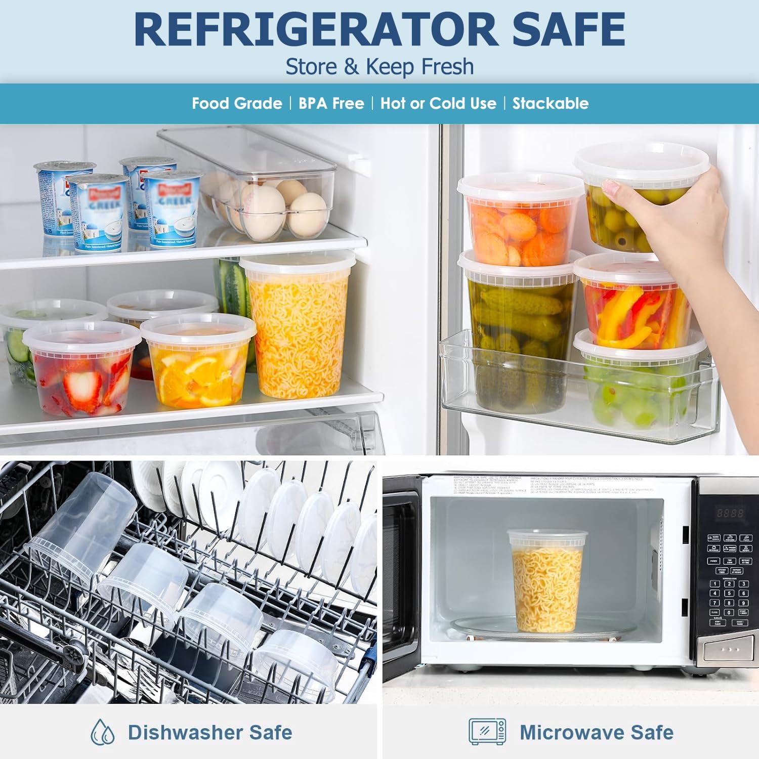 24pcs Deli Food Storage Contai - Food Storage Time recension och pris