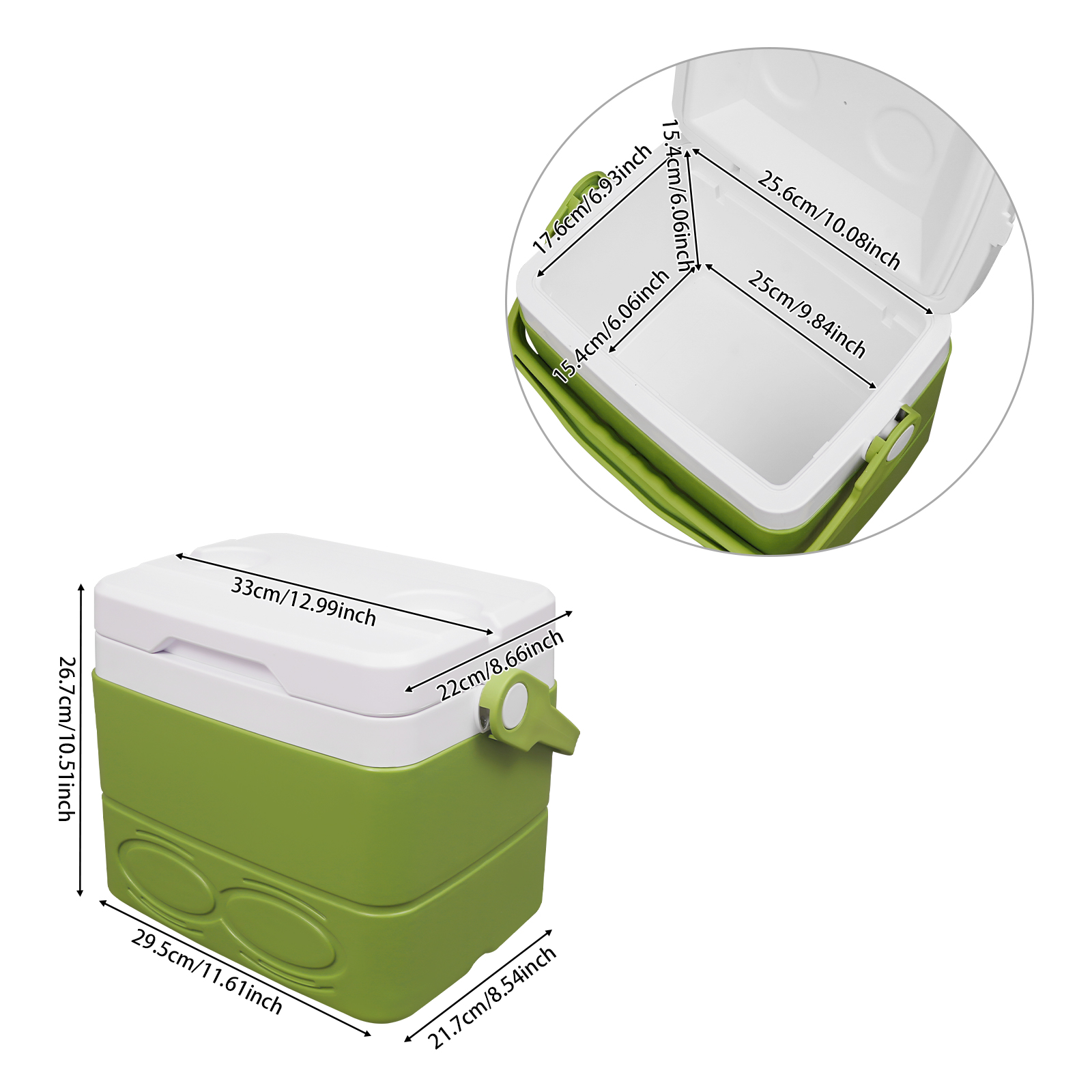 Camping Cooler, Ice Cooler Box - Food Storage With Lock recension och pris