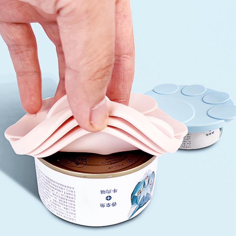 Cute Cat Paw Can Storage Cover - Food Storage With Scoop recension och pris