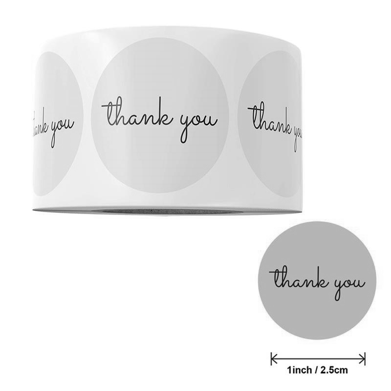500 Thank You Stickers Roll 25 - Food Storage Labels recension och pris