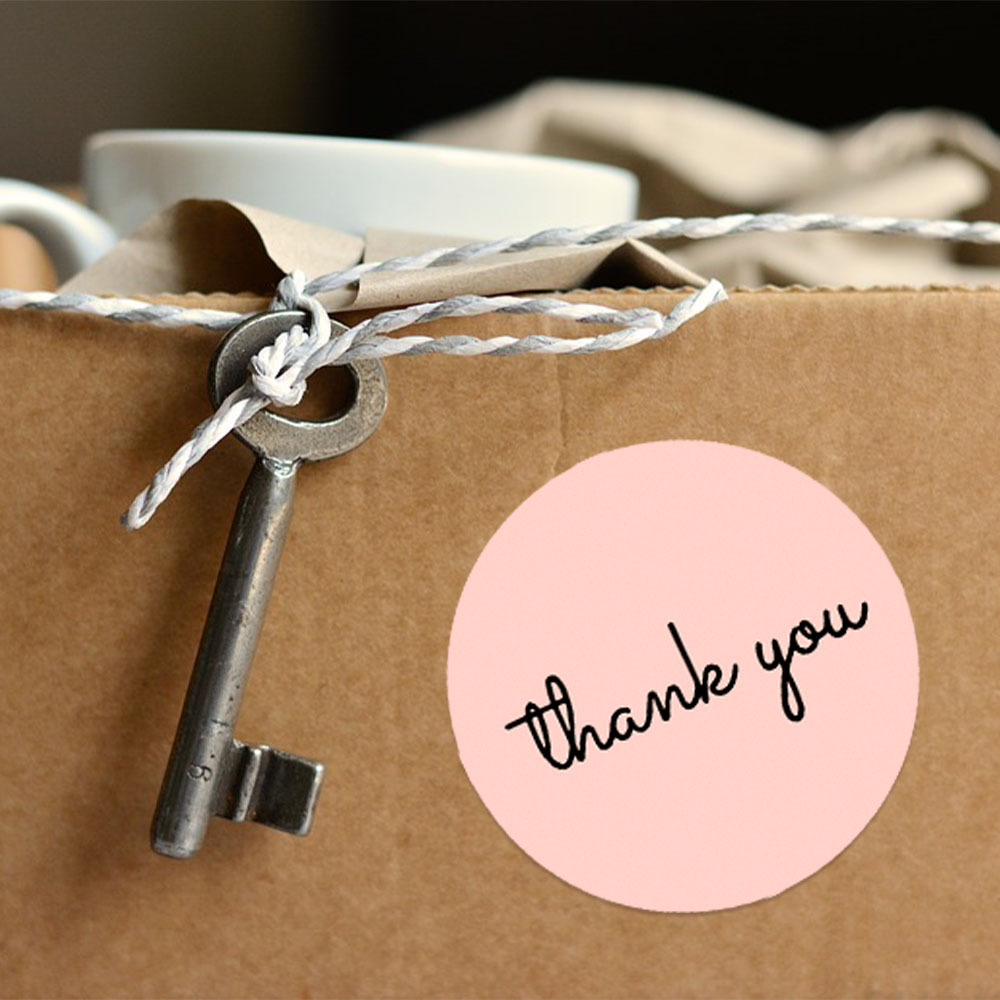 500 Thank You Stickers Roll 25 - Food Storage Labels recension och pris