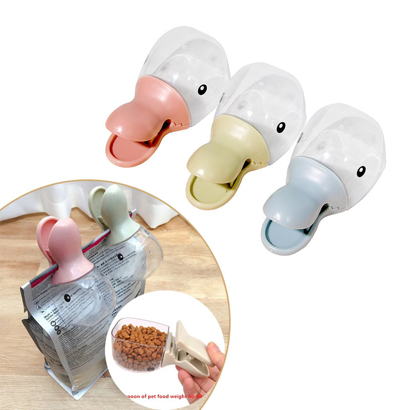 Pet Food Spoon for Cat Dog Bow - Food Storage With Scoop recension och pris