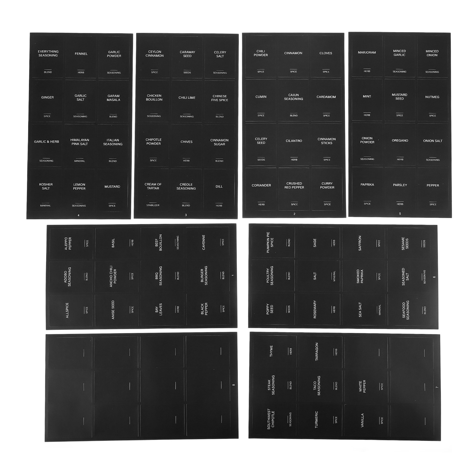 32Pcs Spice Stickers Waterproo - Food Storage Labels recension och pris