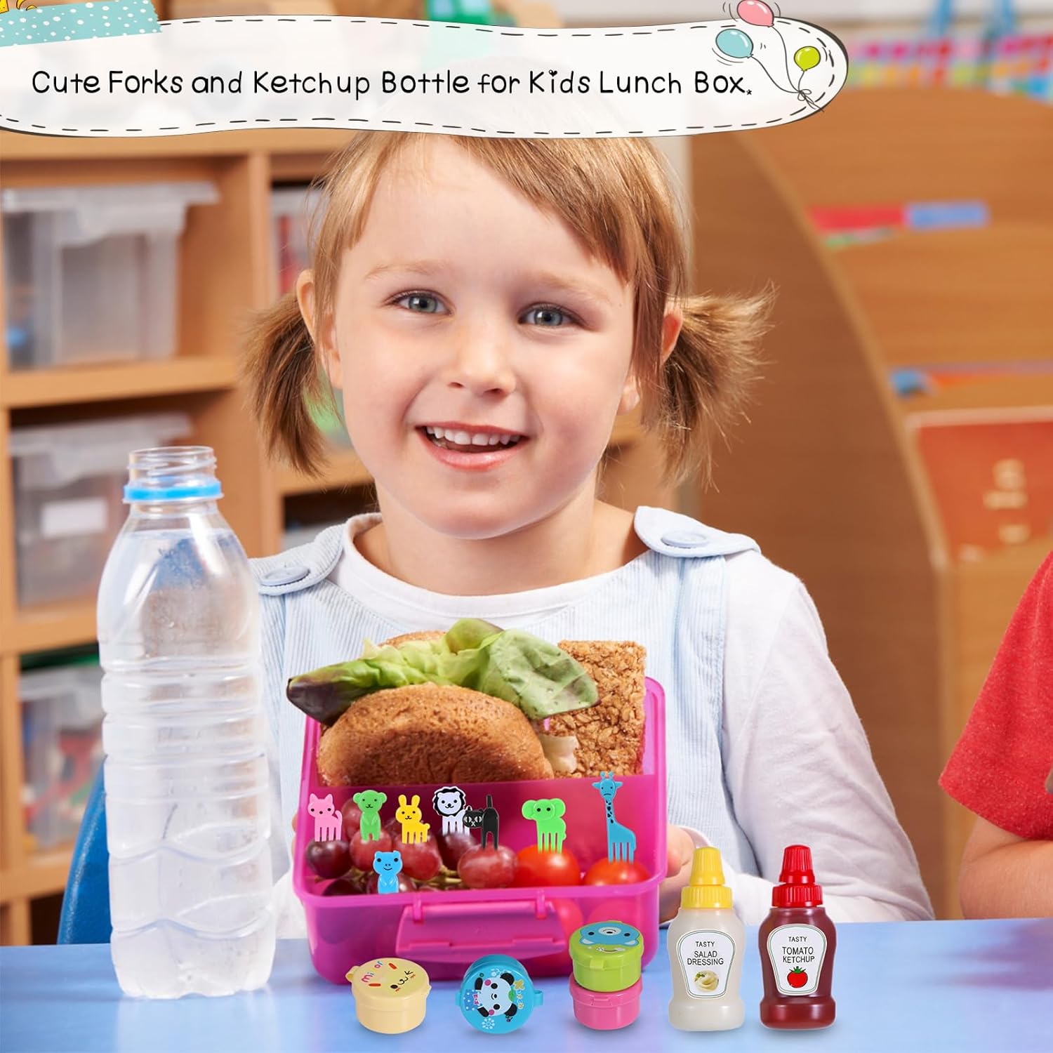 Kids Bento Lunch Box Accessori - Condiment Squeeze Bottle recension och pris