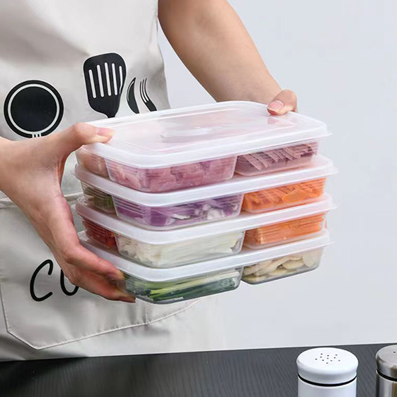 New【4 Grids Plastic Storage Bo - Food Storage Time recension och pris