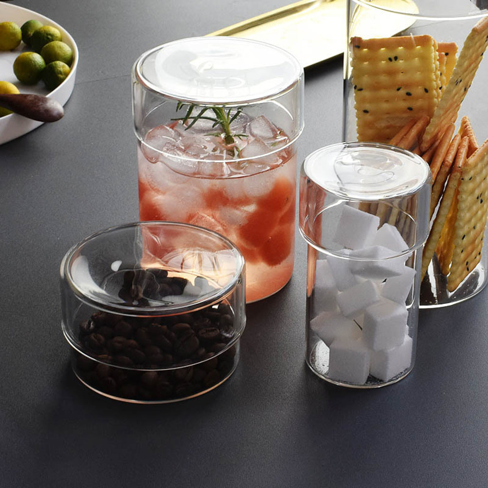 4Pcs Glass Storage Jar Set Cle - Food Storage Glass Container Set recension och pris
