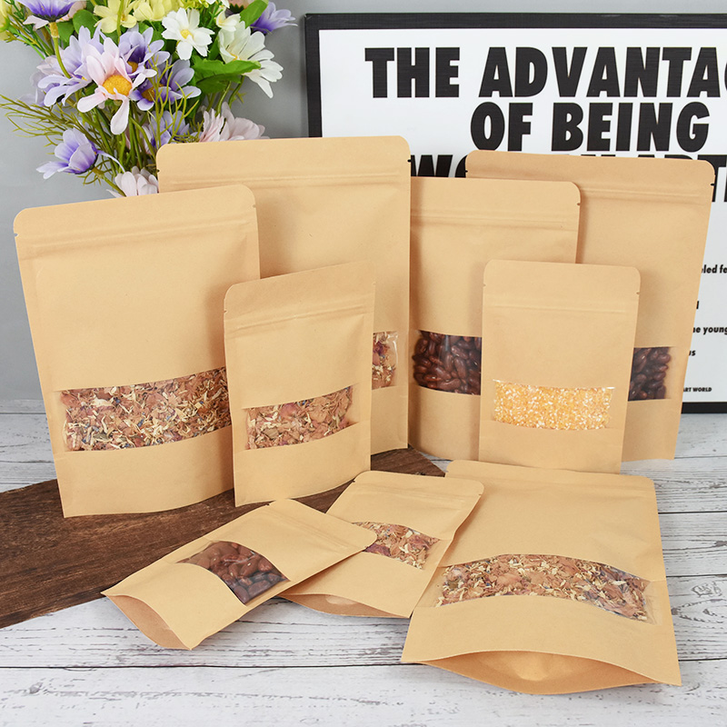 20/50pcs Kraft Paper Zip Lock  - Food Storage With Lock recension och pris