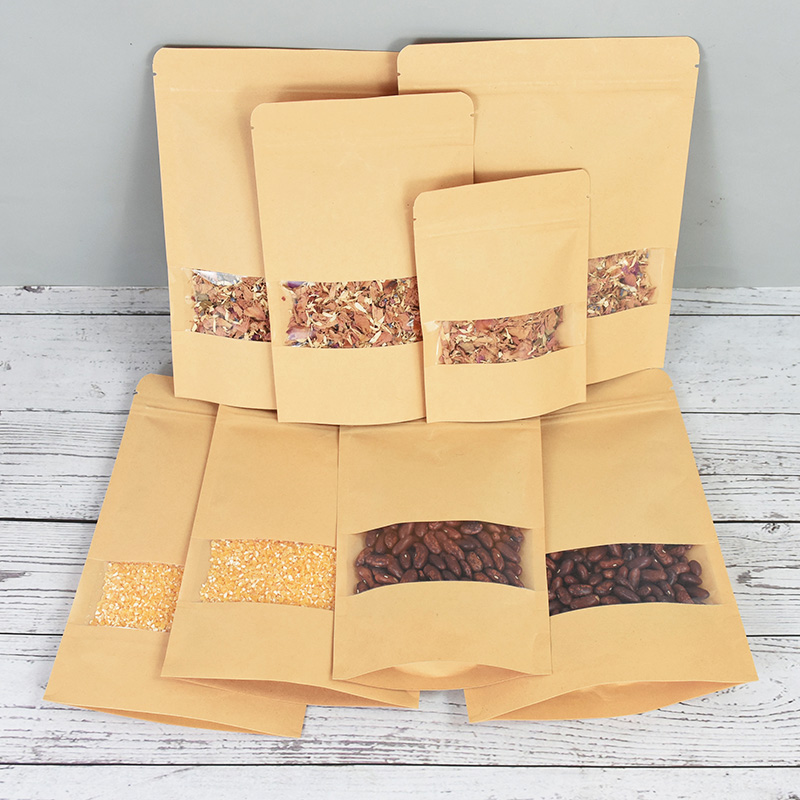20/50pcs Kraft Paper Zip Lock  - Food Storage With Lock recension och pris
