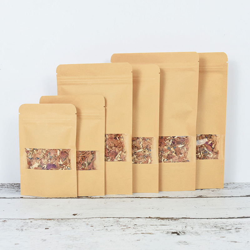 20/50pcs Kraft Paper Zip Lock  - Food Storage With Lock recension och pris