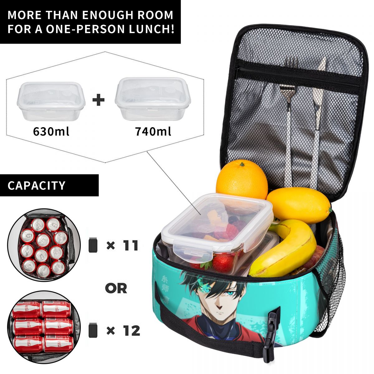 Anime Blue Locks Product Insul - Food Storage With Lock recension och pris