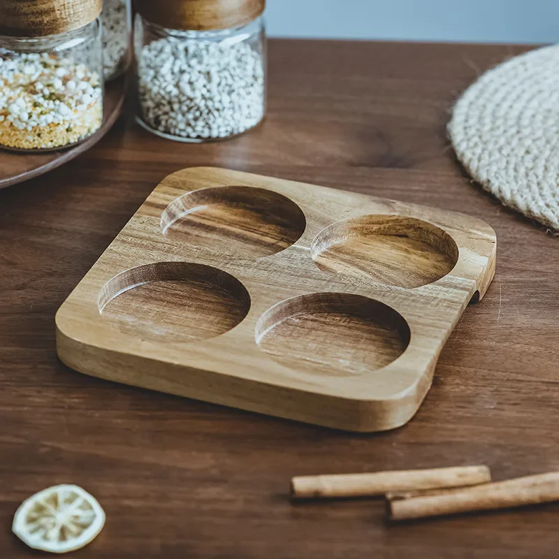 Wood Lid Orgnizer Glass Airtig - Food Storage Glass Container Set recension och pris