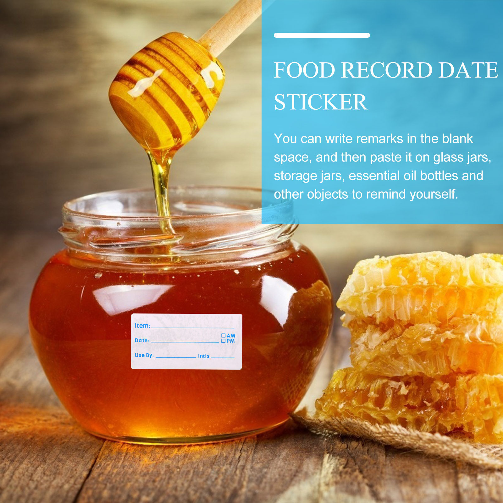 500Pcs Writable Food Record Da - Food Storage Labels recension och pris