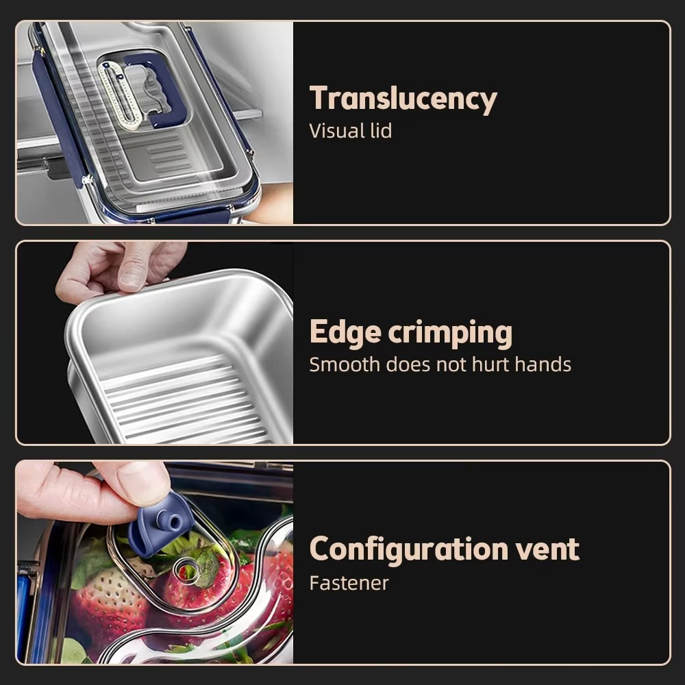 316 Stainless Steel Food Stora - Food Storage Containers Xl recension och pris