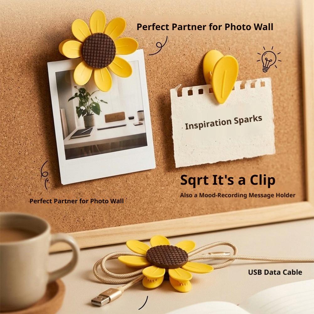 10Pcs Cute Sunflower Magnetic  - Food Storage Notes recension och pris