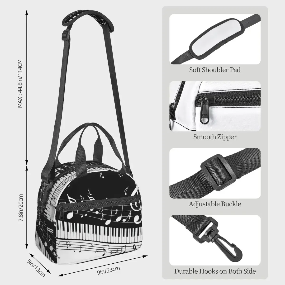 Abstract Piano Keys With Music - Food Storage Notes recension och pris