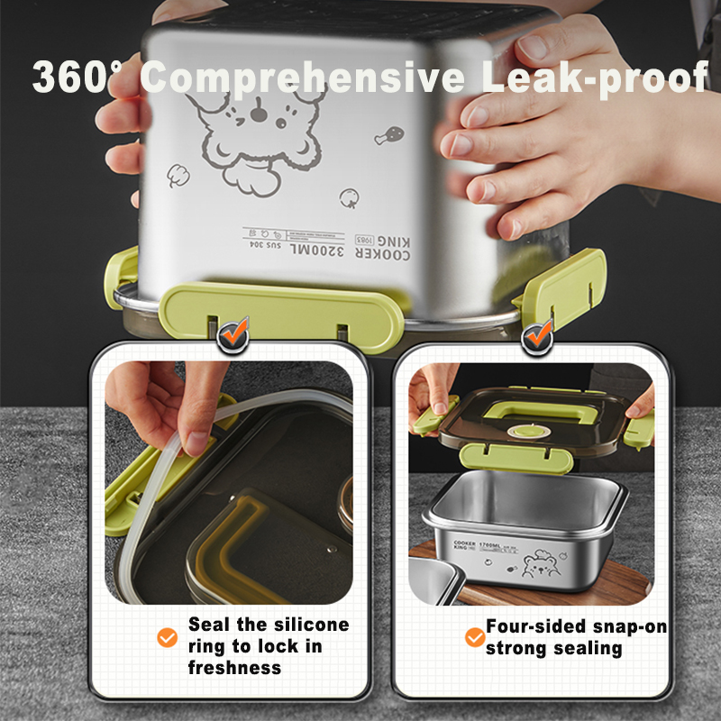 COOKER KING 420ml-6200ml Large - Food Storage Lunch Box recension och pris