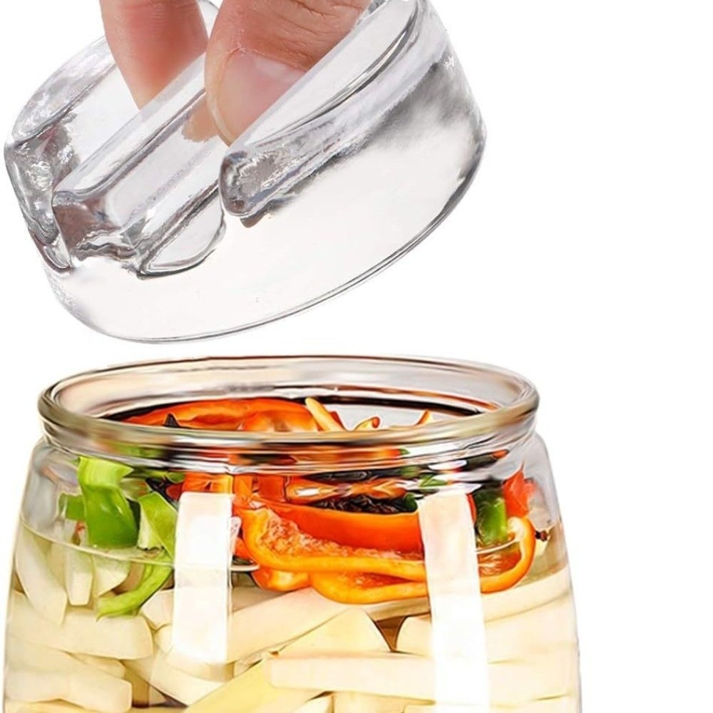 Fermented Glass Weights with H - Mason Jar Wide Mouth recension och pris