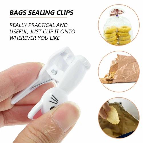 Cute Cat Shaped Bag Clips Reus - Food Storage Bags Reusable recension och pris