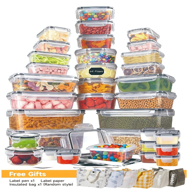 48PCS BPA-Free Food Storage Se - Food Storage Labels recension och pris