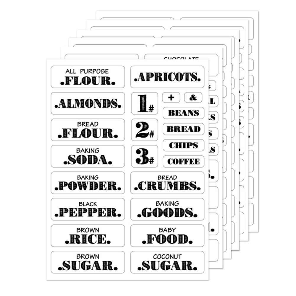 132pcs Kitchen Food Stickers W - Food Storage Labels recension och pris