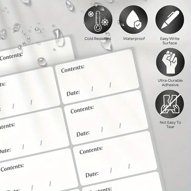 100pcs Waterproof and Removabl - Food Storage Notes recension och pris
