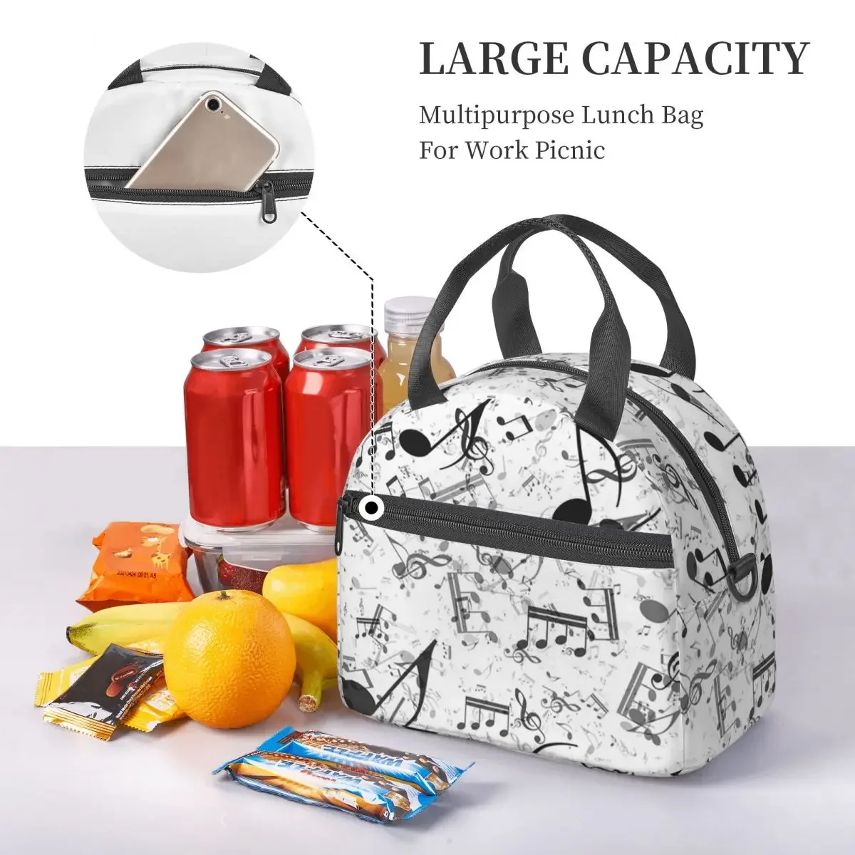 Bass Music Notes Insulated Lun - Food Storage Notes recension och pris