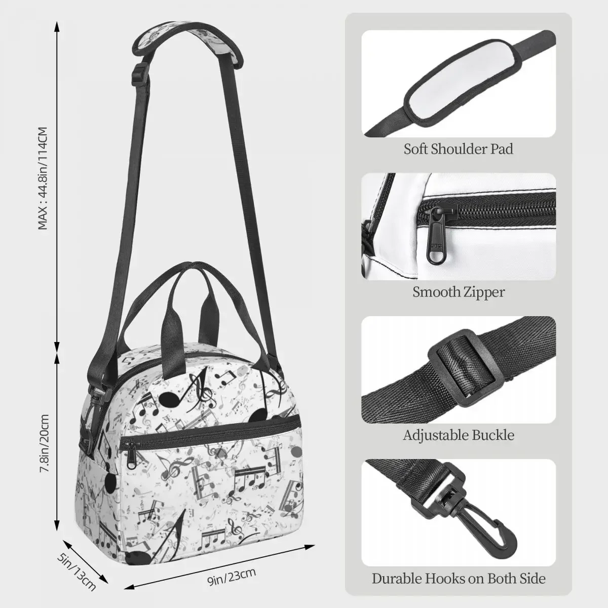 Bass Music Notes Insulated Lun - Food Storage Notes recension och pris