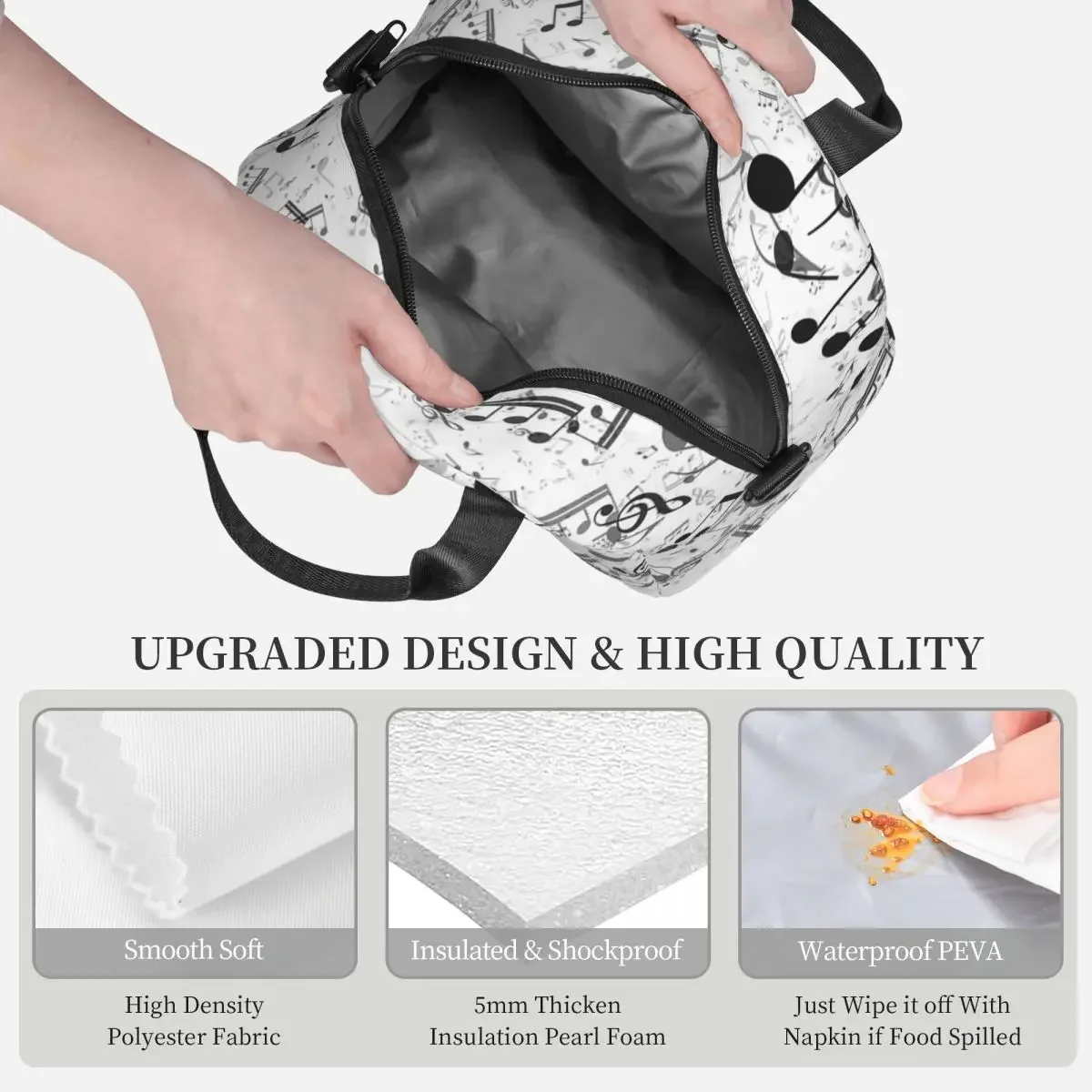 Bass Music Notes Insulated Lun - Food Storage Notes recension och pris