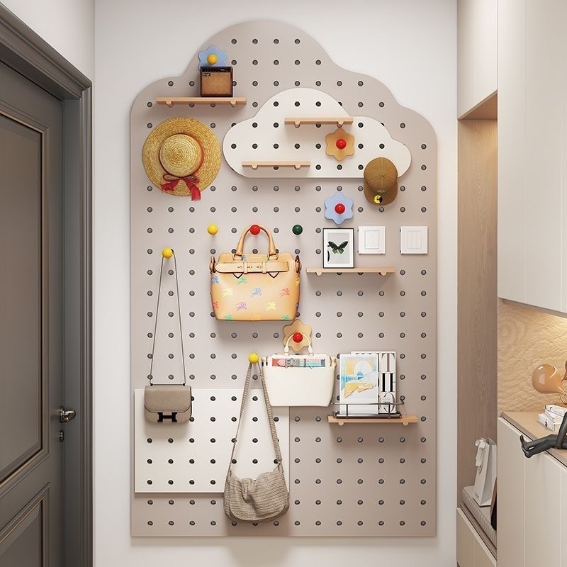 Wooden Cavities Board Wall She - Food Storage Rack recension och pris