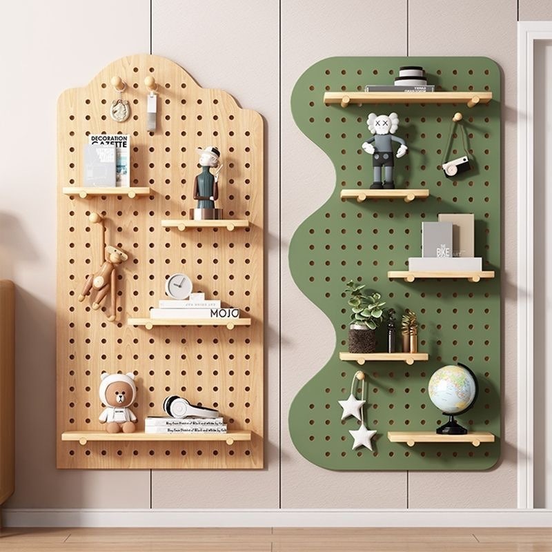 Wooden Cavities Board Wall She - Food Storage Rack recension och pris