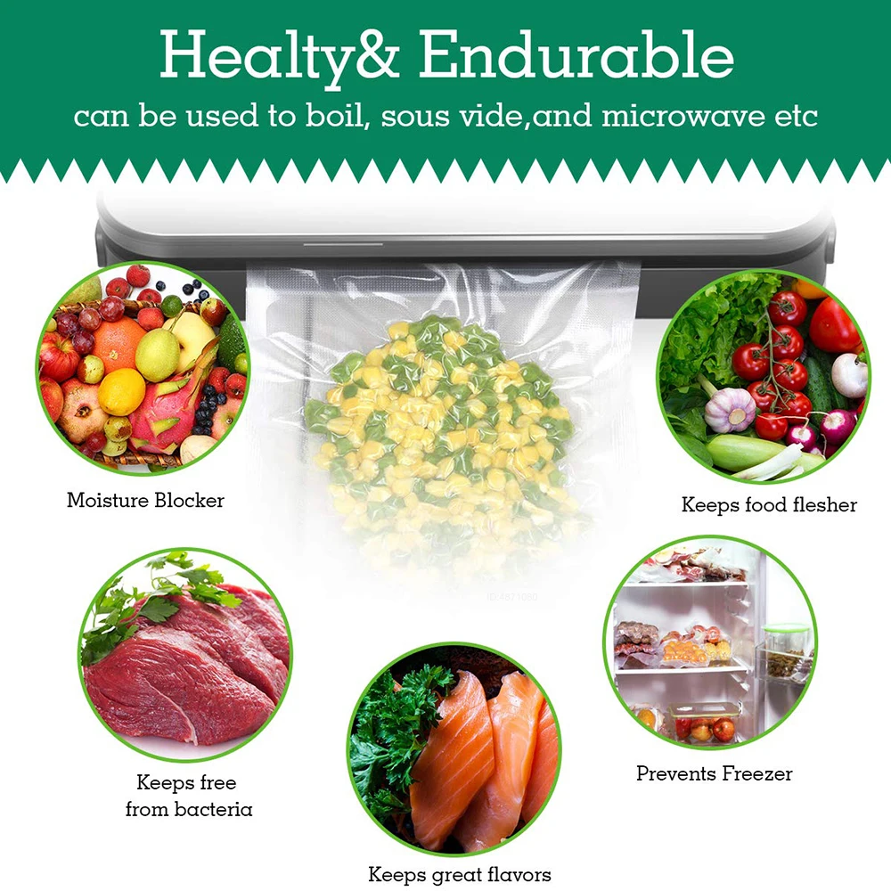Sous Vide Roll Bags for Vacuum - Food Storage Zip Bags recension och pris