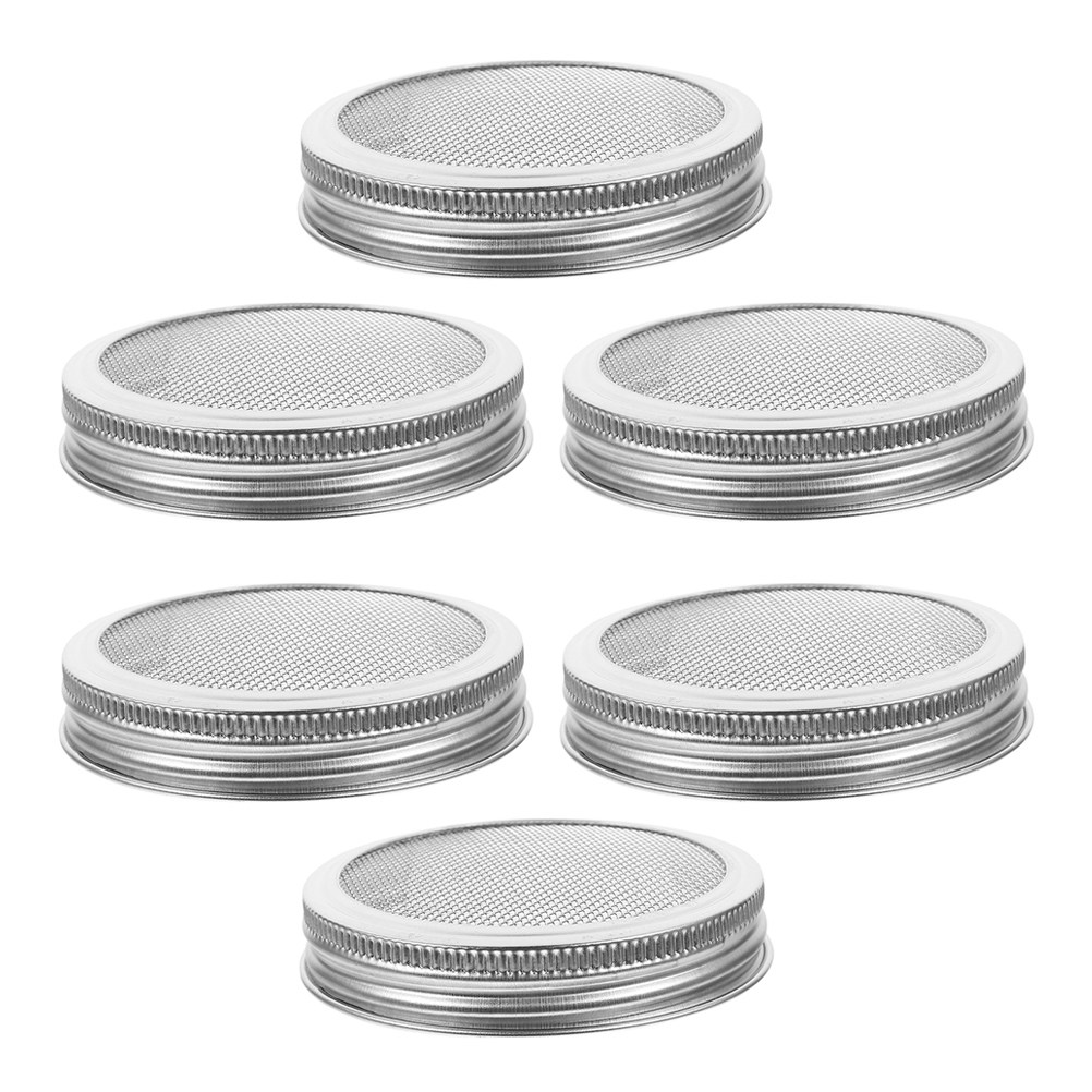 6Pcs Stainless Steel Sprouting - Mason Jar Wide Mouth recension och pris