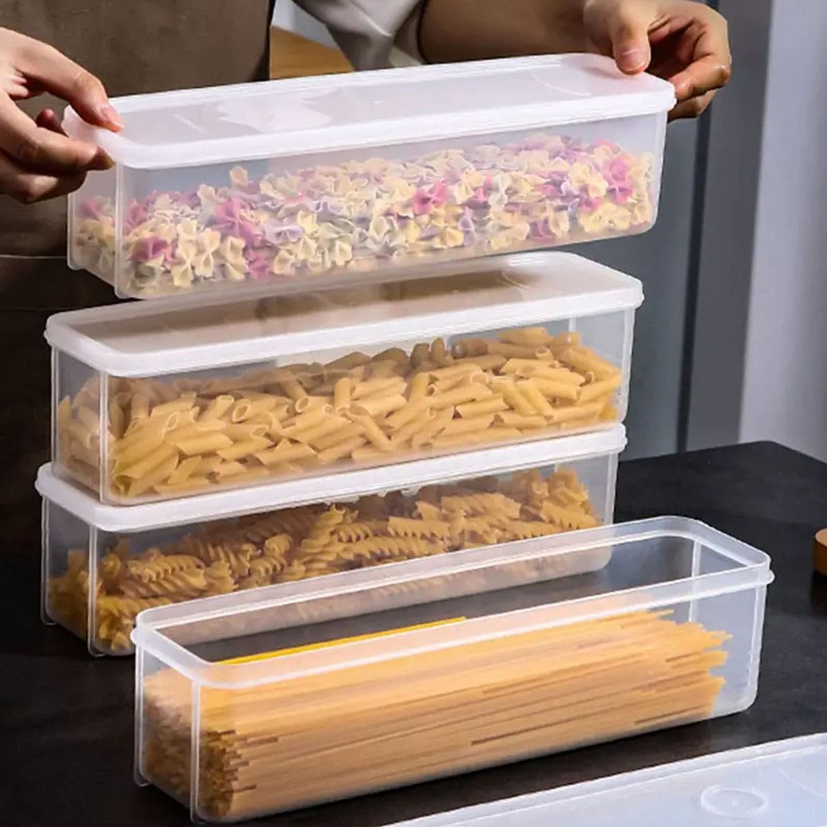 1 Plastic Transparent Storage  - Food Storage Time recension och pris