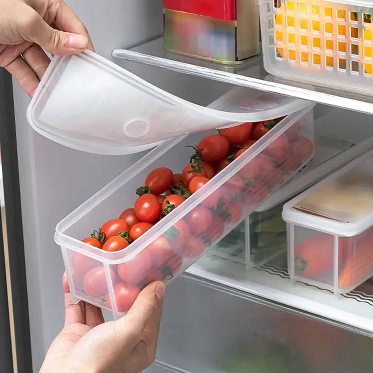 1 Plastic Transparent Storage  - Food Storage Time recension och pris
