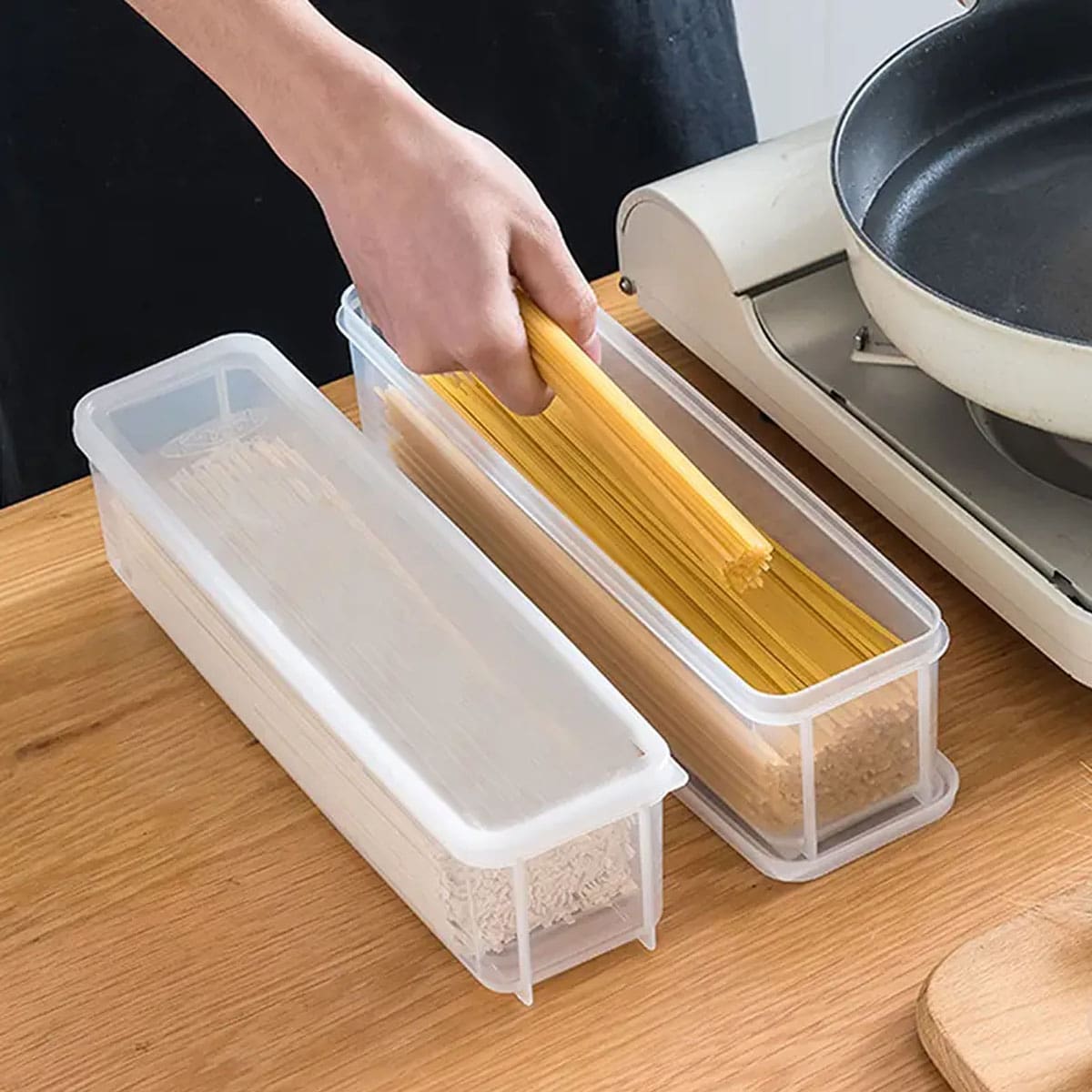 1 Plastic Transparent Storage  - Food Storage Time recension och pris