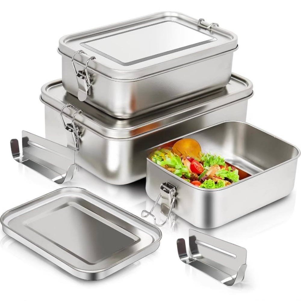 Stainless Steel Bento Box Meta - Food Storage With Lock recension och pris